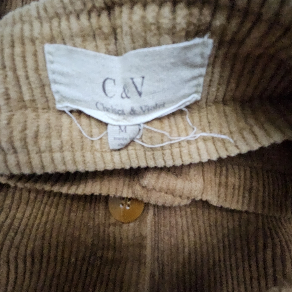 Chelsea & Violet Tan Corduroy Jumpsuit - Picture 2 of 3